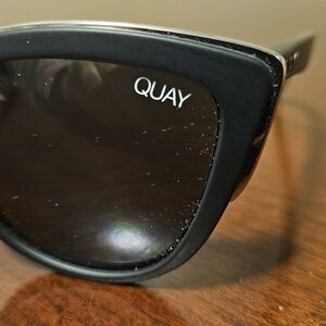 Quay Black Cat-Eye Sunglasses